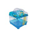 Yml YML H1010BL 10 in. Clear Plastic Hamster-Mice Cage in Blue H1010BL